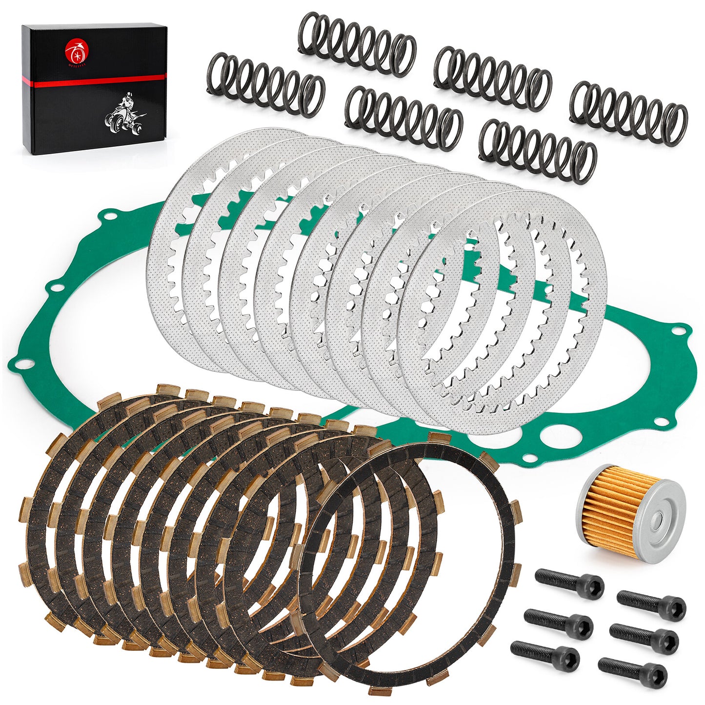 Clutch Friction Plates & Gasket Kit for Suzuki QuadSport Z400 (2003–2008)