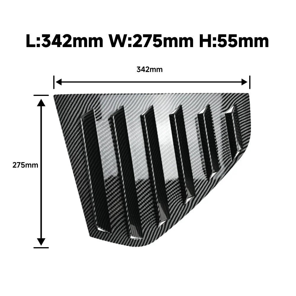 Rear Window Louvers Shutter Vent Cover for Golf Mk8 Hatchback (2021-2024)