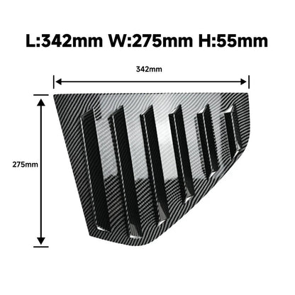 Rear Window Louvers Shutter Vent Cover for Golf Mk8 Hatchback (2021-2024)
