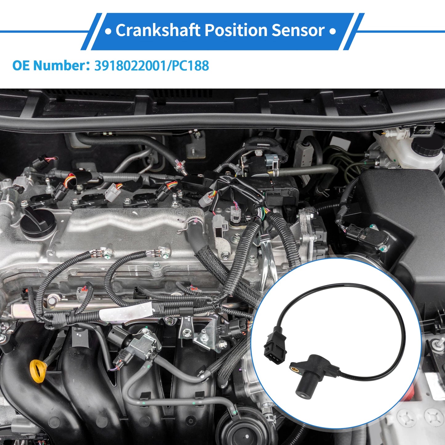 Crankshaft Position Sensor for Peugeot 309 Hatchback (1988–1989) No. 3918022001