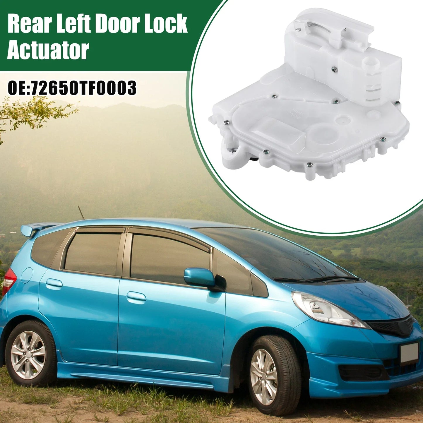 Rear Left Side Door Latch Lock Actuator for Honda Fit (2009-2014)