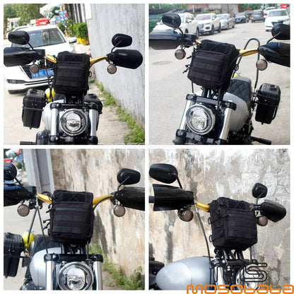 Universal Motorcycle T-bar Handlebar Bag Waterproof for Harley