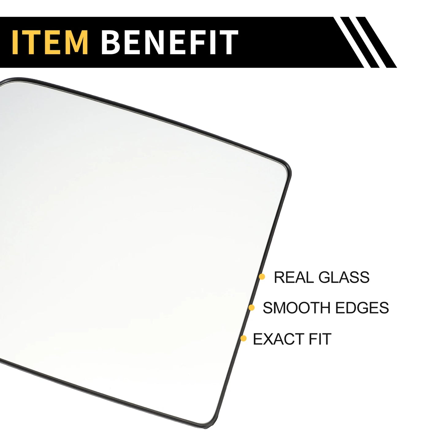 Heated Right Mirror Glass for Dodge Ram 1500 2500 (No. 68067726AA)