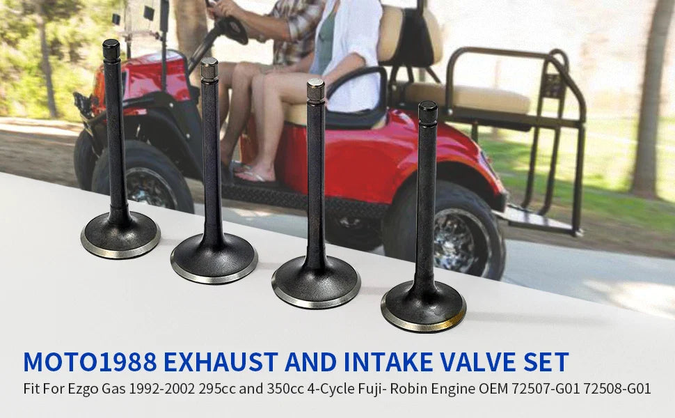 Exhaust & Intake Valve Set for EZGO 4 Cycle Gas Golf Cart (1992–1995)