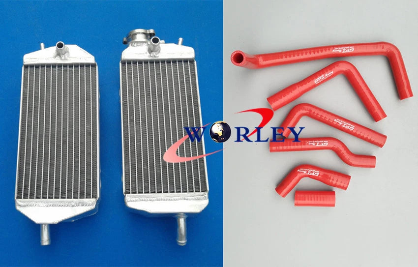 Aluminum Radiator and Hose for Gas Gas MX/SM/EC 125/200/250/300 (2007–2013)