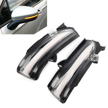 2X Dynamic LED Clear Turn Signal Light for Ford Mondeo (2014–2018)