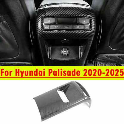 Carbon Fiber Air Outlet Anti-Kick Cover Trim for Hyundai Palisade (2020–2025)