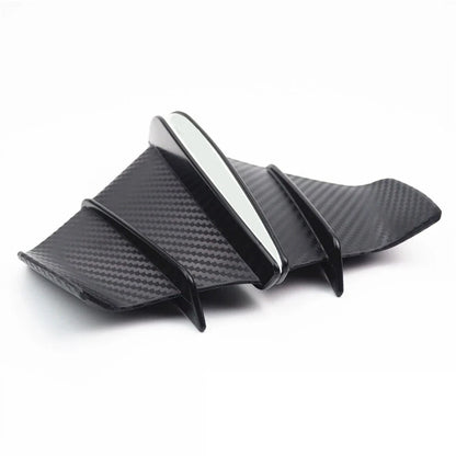 Winglets Deflector Kit Spoiler / 1 x Carbon Fiber Plastic for Motorcycle