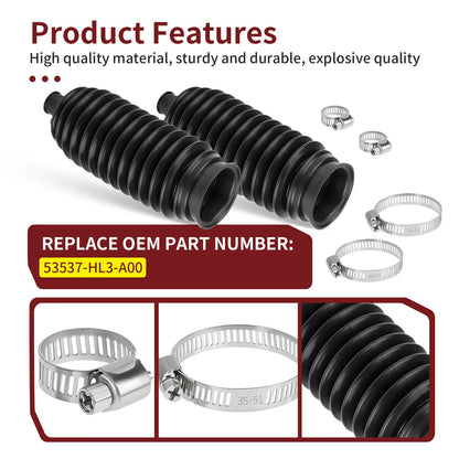 2X Tie Rod Boot with Clamp for Honda Pioneer 700/700-4 (2014–2024)