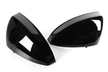 Gloss Black Side Wing Mirror Caps w Lane Assist for Audi TT TTS (2014–2023)