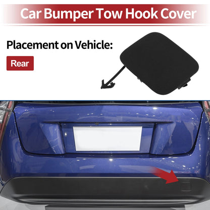 Rear Tow Hook Cover Cap for Toyota Prius (2016–2018) No. 5216947020 Black