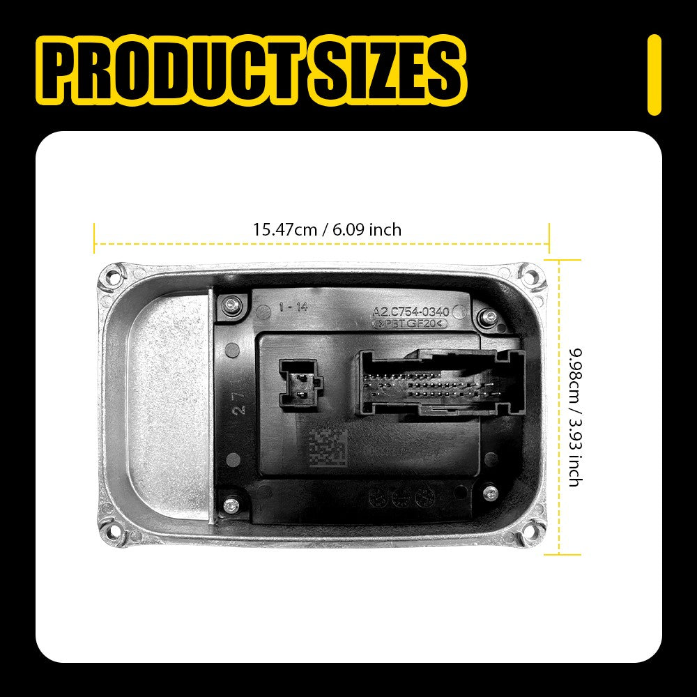 Left Headlight Control LED Module for Mercedes W205 W253 W247 (2019–2022)