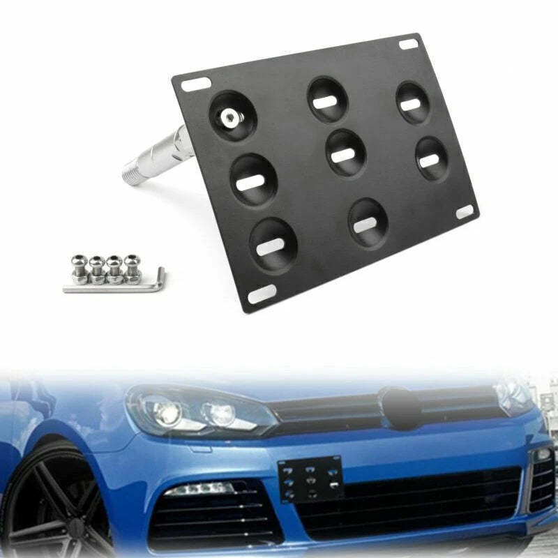 Tow Hook Holder License Plate Bracket for VW Golf 6 (2009–2013)