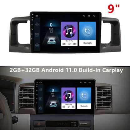 9" Android 11 Stereo Radio  32GB GPS for Toyota Corolla (2003-2008)