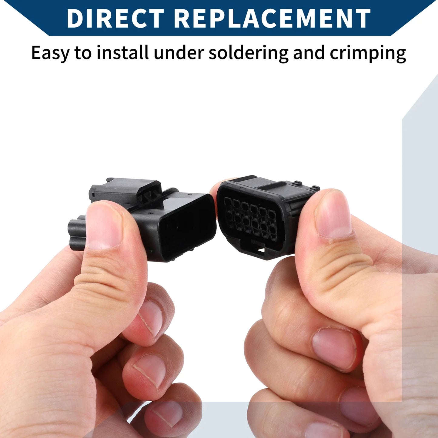 12 Pin Front Headlight Connector Plug for Honda