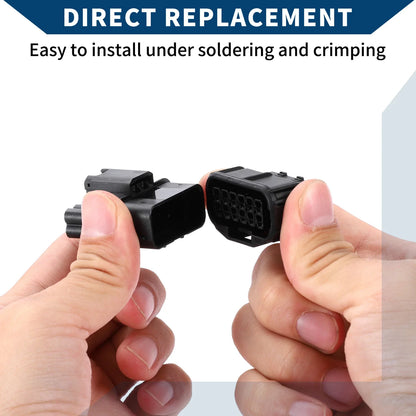 12 Pin Front Headlight Connector Plug for Honda