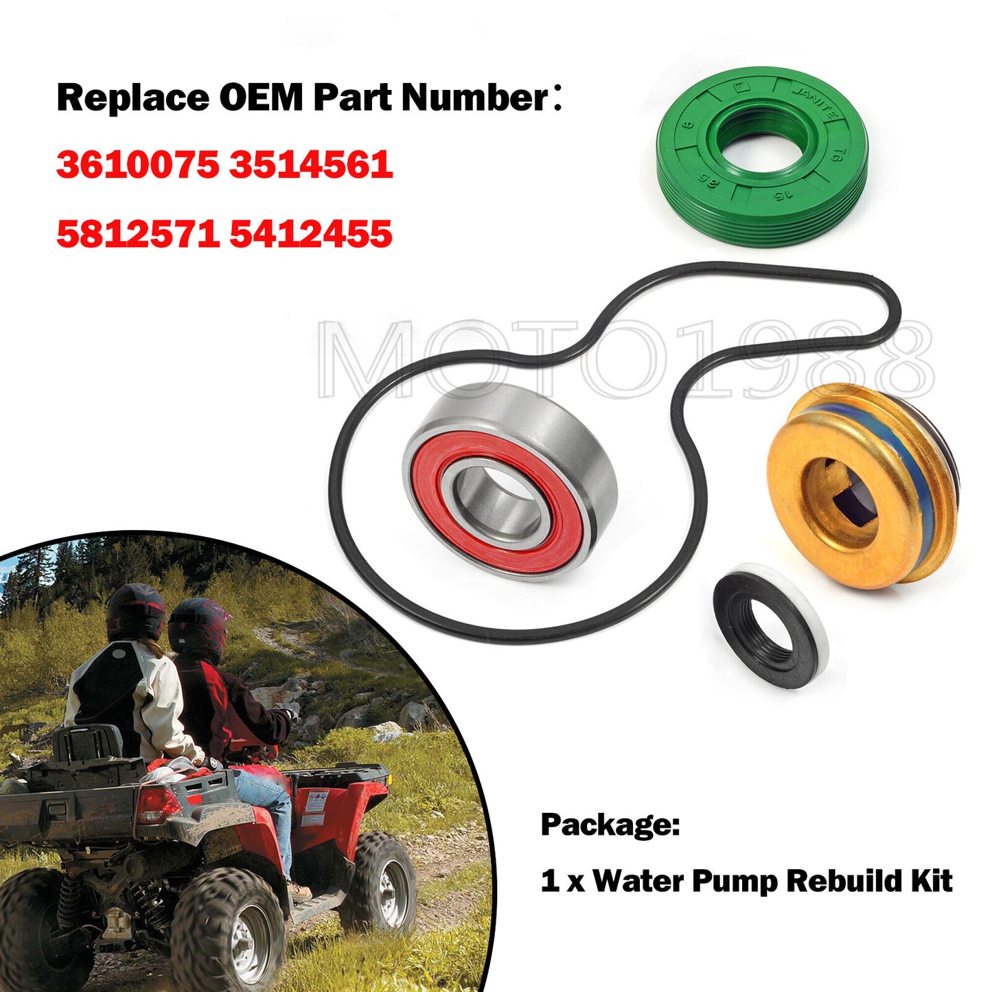 Water Pump Seal for Polaris Ranger RZR 800 (2008–2014)