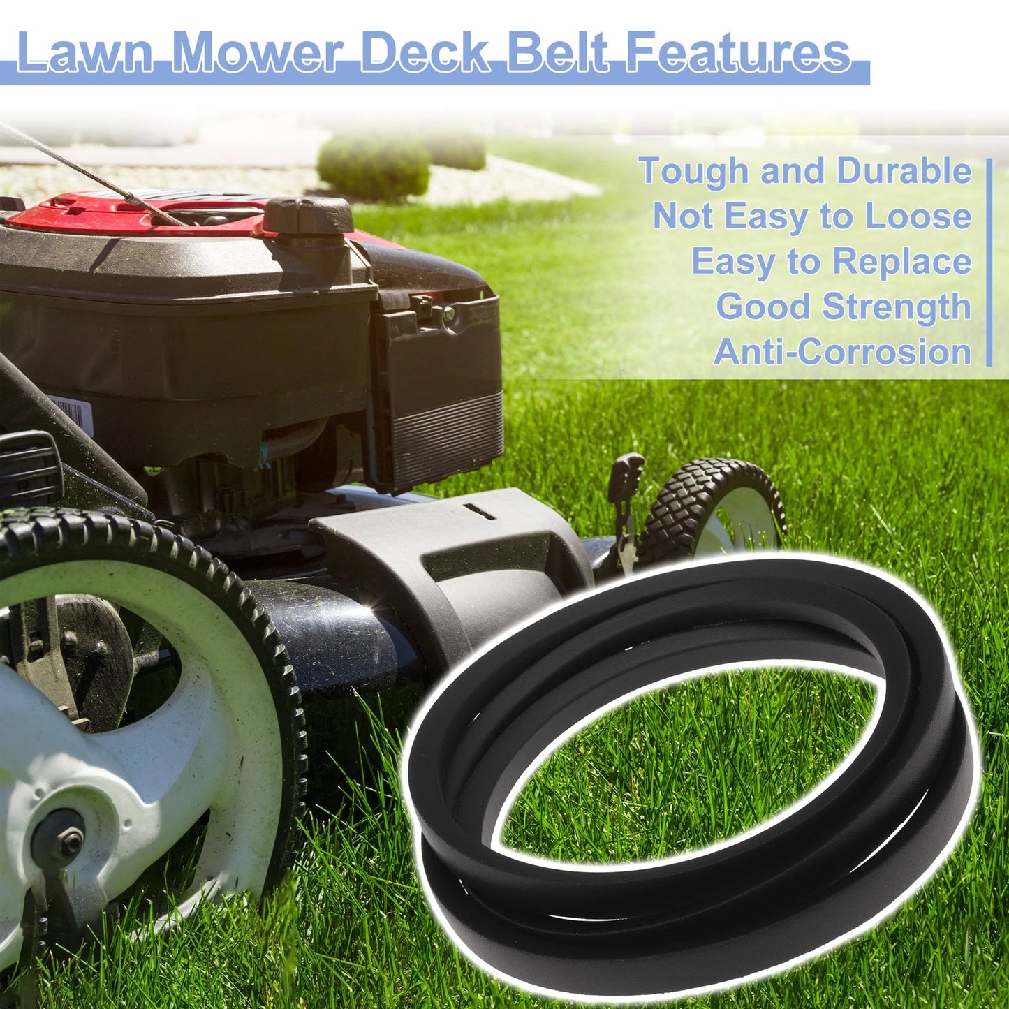 Lawn Mower Deck Belt for Husqvarna Z246 Z248F Z254 Z254F Z242F (No.539110411)