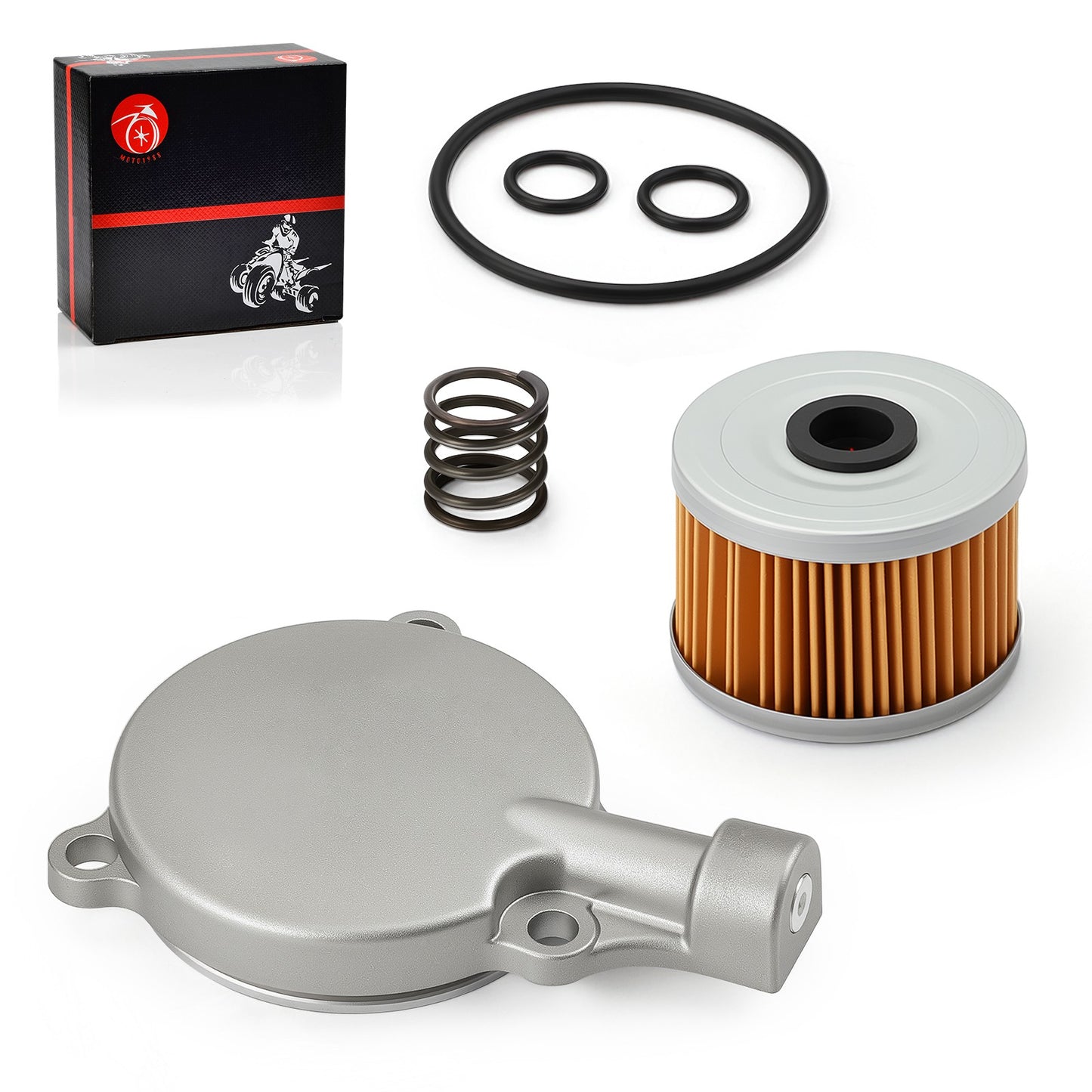 Oil Filter Cover with Spring O-Ring for Honda Rancher 350 TRX350FM (2000–2006)