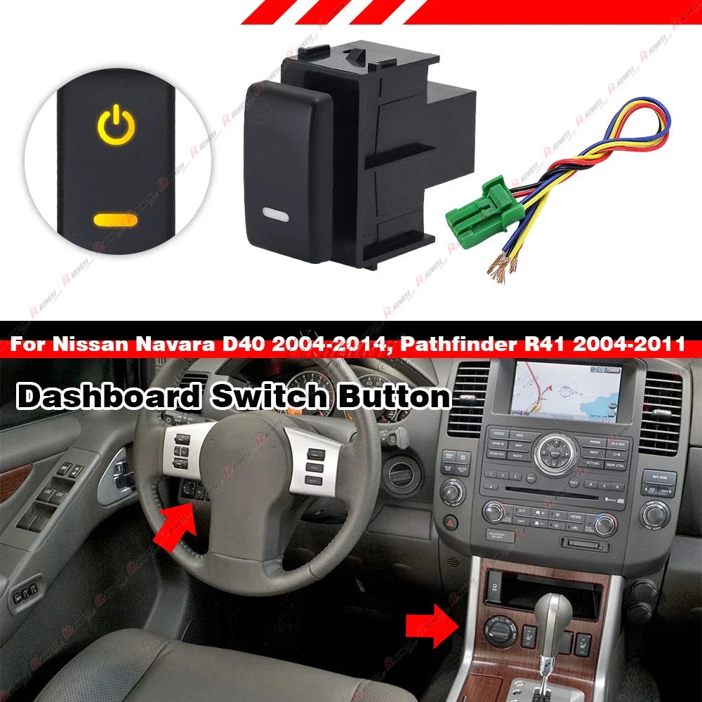 LED Dashboard Control Switch Button for Nissan Altima (2004–2012)
