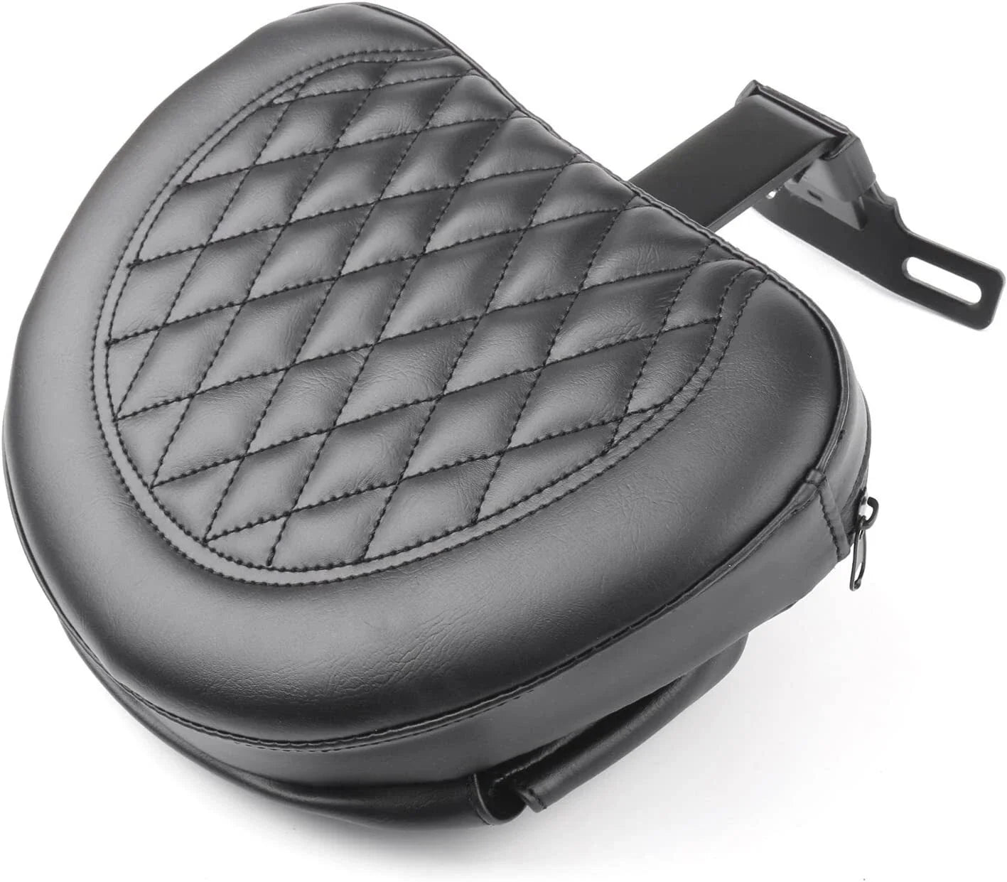 Driver Backrest Pad for 2007-2017 Harley FLSTF Heritage Softail Chrome