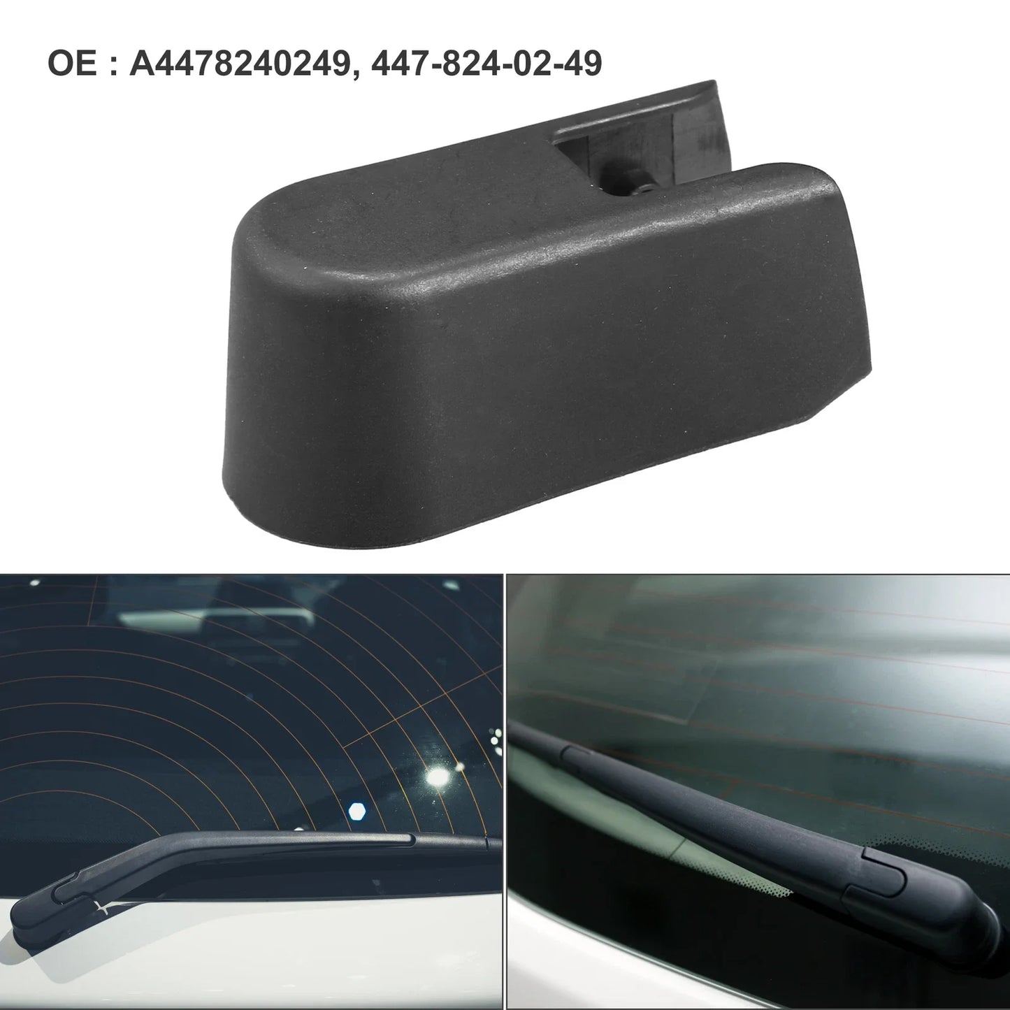 Rear Windshield Wiper Arm Nut Cover for Mercedes-Benz Metris (2016-2020)
