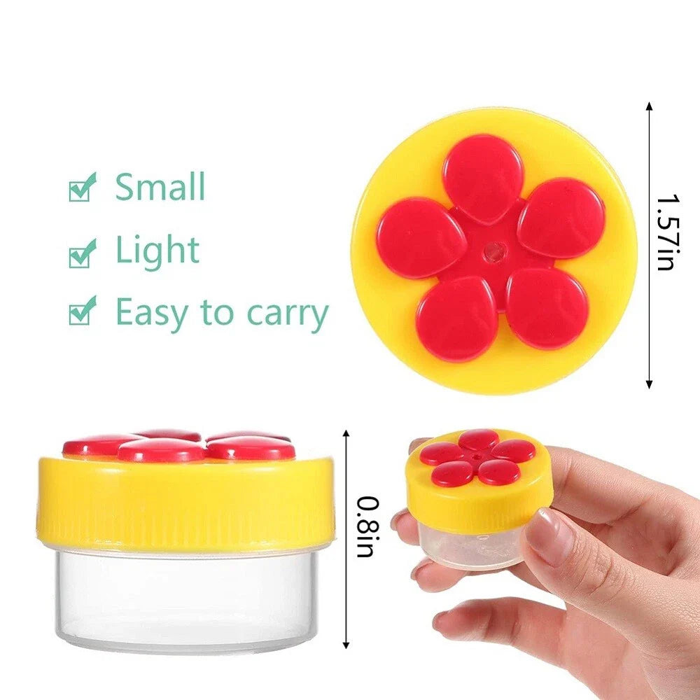 6 x Hummingbird Hand Feeders with 4 Brushes for Easy Feeding