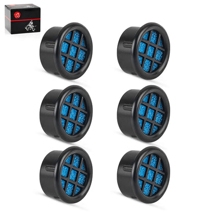 6x High Flow 1\ Air Box Filter Vents for ATV/UTV/Motorcycle Air Filter Cap