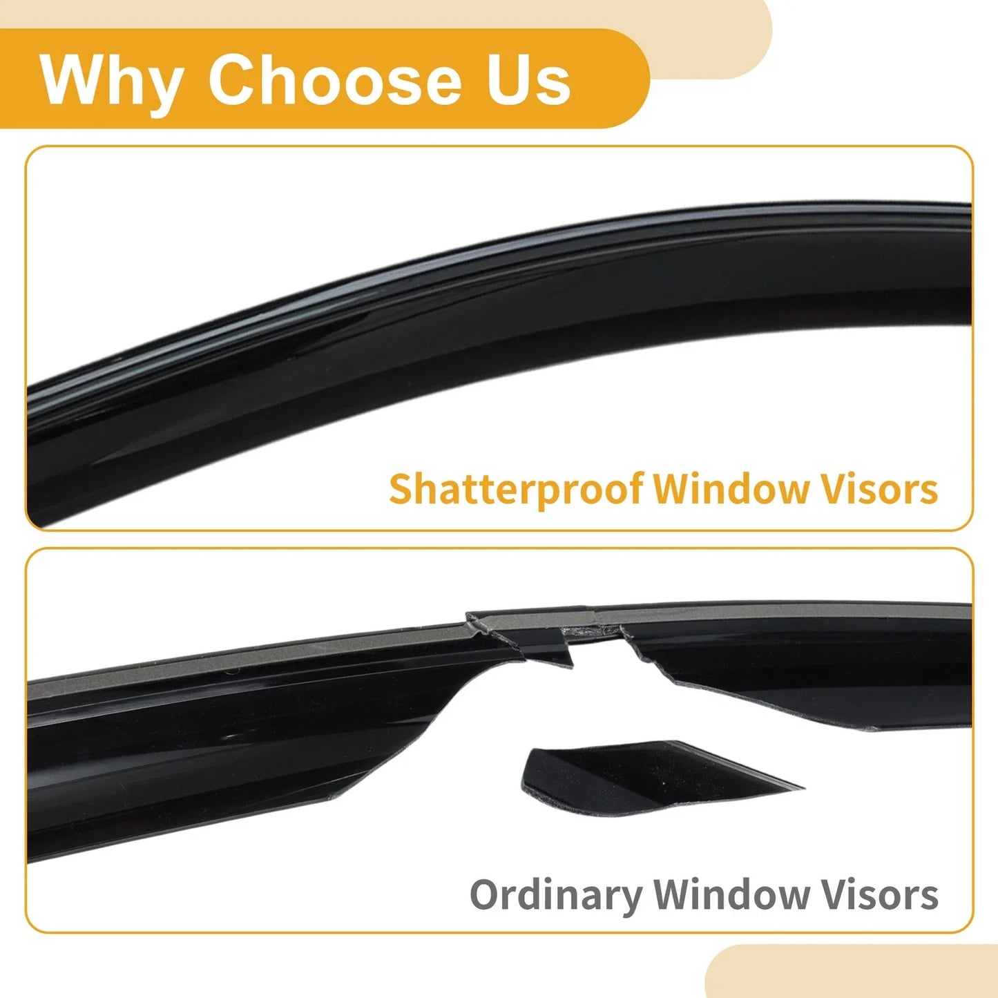 Window Deflectors for Chevrolet Aveo Hatchback 2007-2011 Side Vent Visors