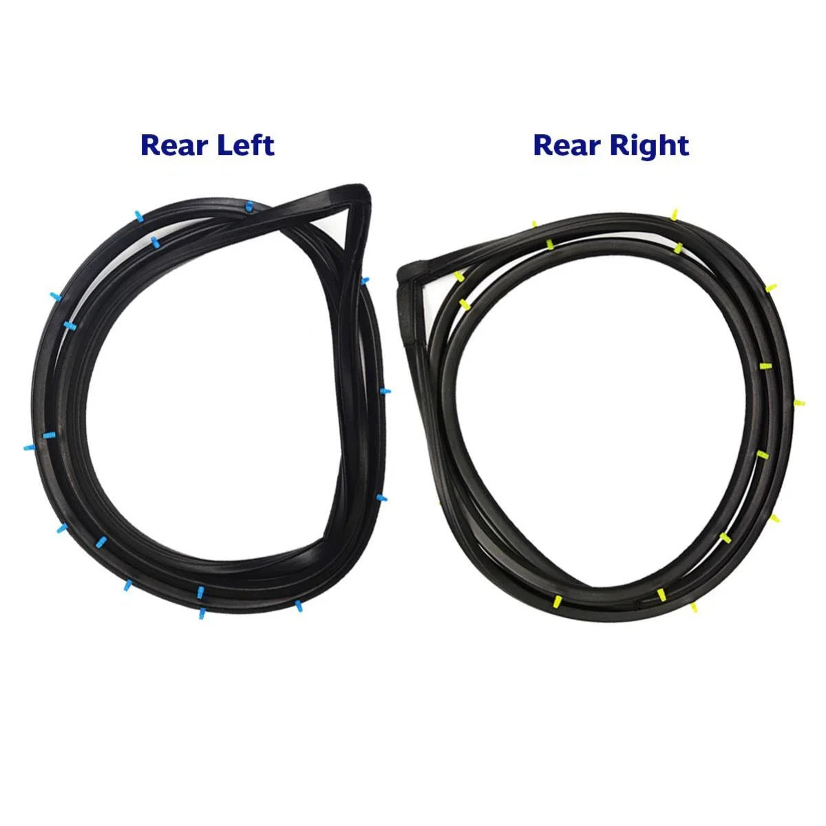 Door Rubber Weatherstrip Seal Rear L+R Fits Datsun Sunny B210 120Y 4D Sedan D05