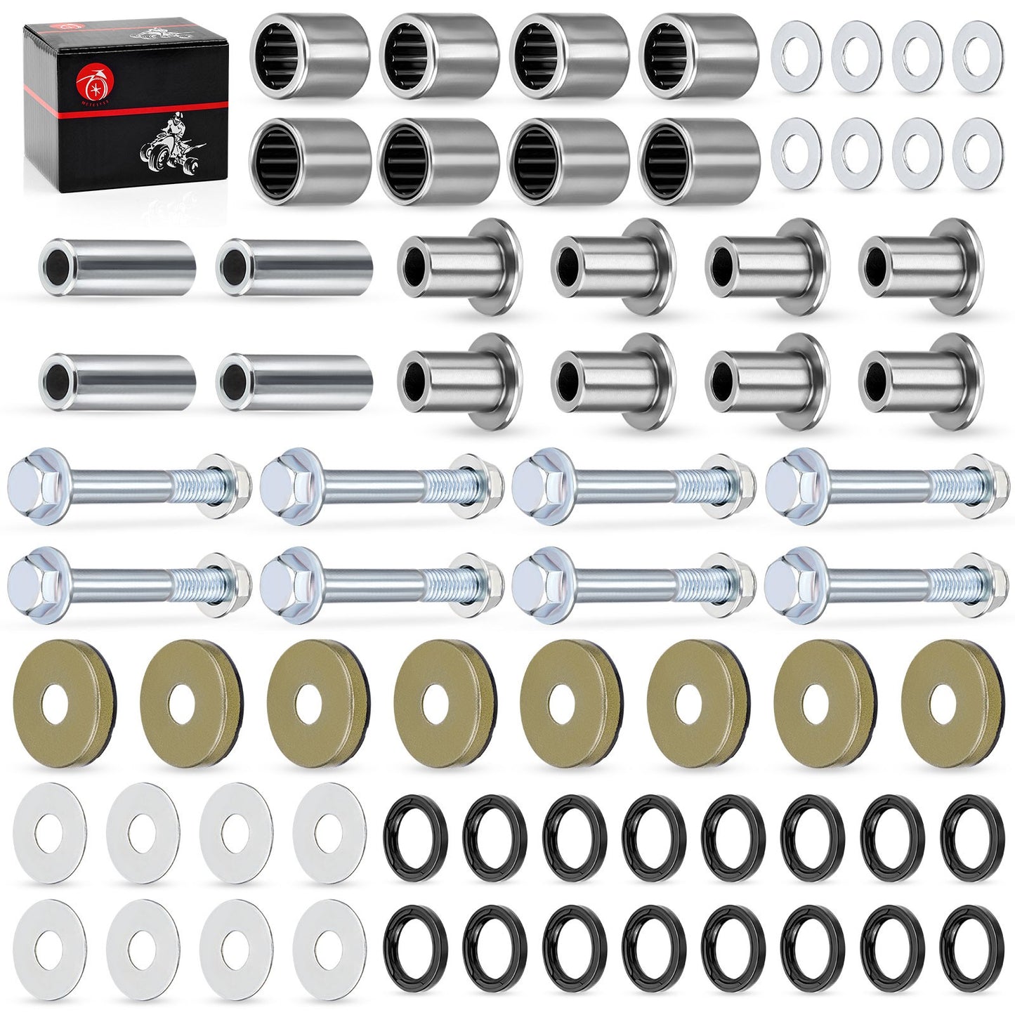 A Arm Bushing Set with Bolts for Suzuki LTZ400 (2003–2008)