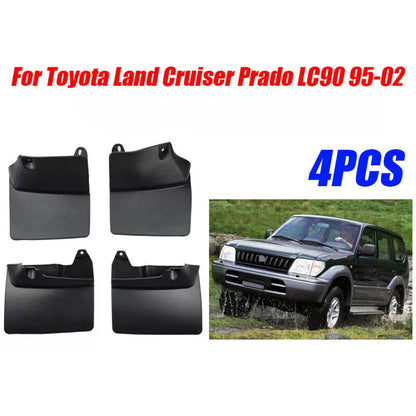 4 Pcs Mud Flaps Splash Guard for Toyota Land Cruiser Prado LC90 (1995–2002)
