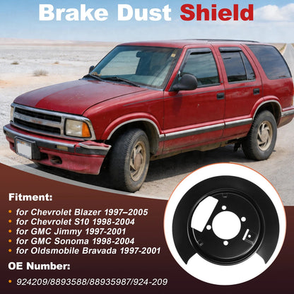Rear Left Right Brake Dust Shield for Chevrolet Blazer S10 GMC Jimmy (1994–2005) 924-209