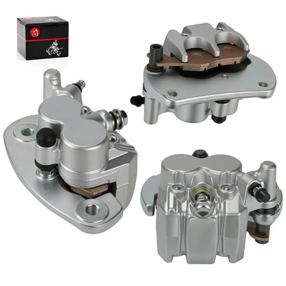 Front & Rear Brake Calipers w/Pads for Can-Am Commander (2011–2020)