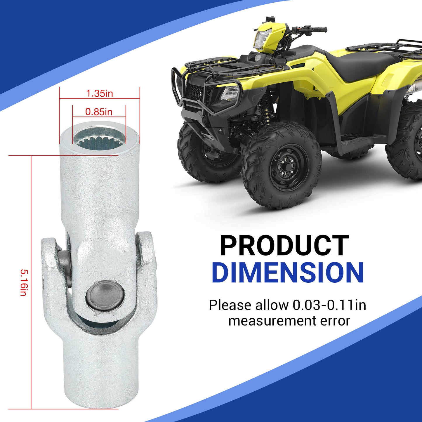 U-Joint Yoke for Honda FourTrax 300 TRX300 (1988–2000)
