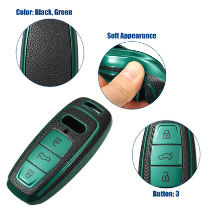TPU 3 Button Keyless Remote Cover for Audi A6