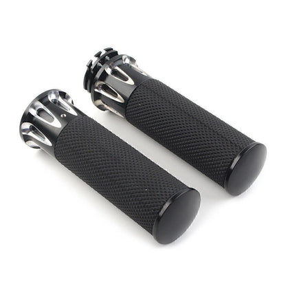 1" Black Handle Bar Hand Grips for Harley Sportster XL883 XL1200 (2004–2023)