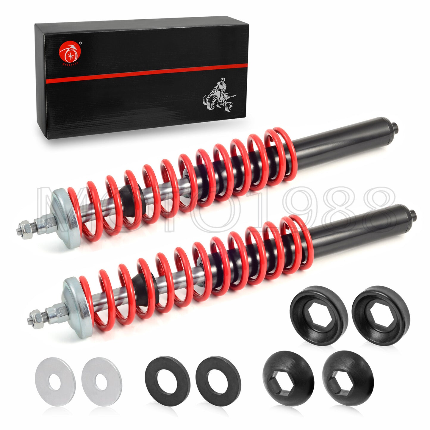 2X Front Gas Shocks for Polaris Trail Blazer 250/Trail Boss 250/350 (1988–1999)