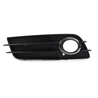 Left Front Fog Light Grille Cover w/Chrome Ring for Audi A4 S4 (2008-2012)