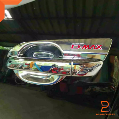 Chrome Door Handle Cover Trim for Isuzu D-Max, MU-X, X-Terrain, LS-U (20-23)