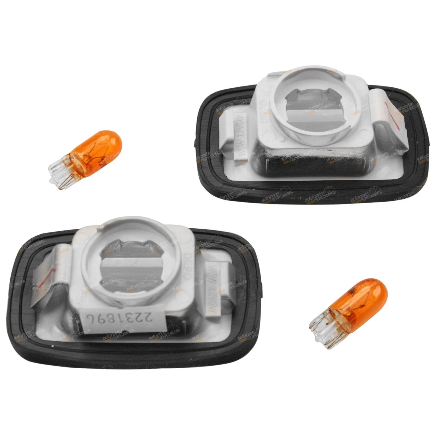 Guard Repeater 2 x Clear Side Indicators for Lexus Landcruiser Hilux Surf Camry