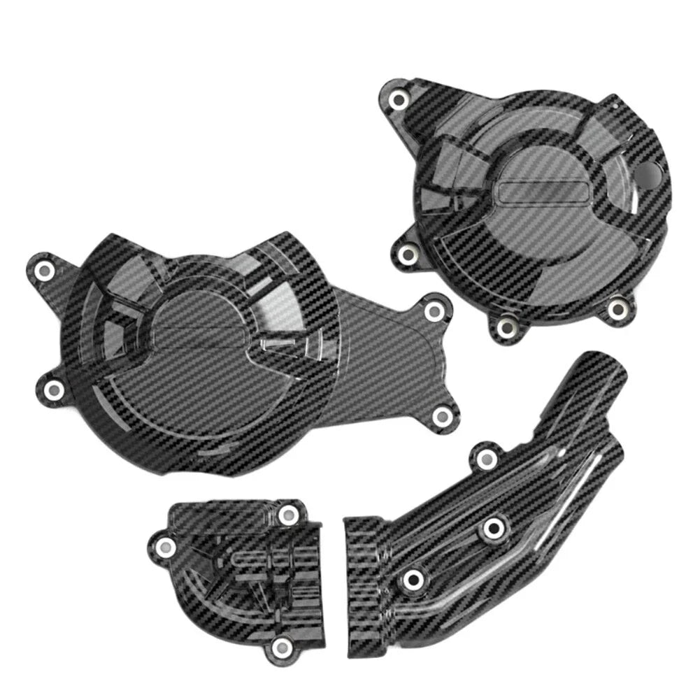 Carbon Fiber Look Engine Cover for Yamaha MT-07 XSR700 FZ-07 MT07 Tracer (14-24)