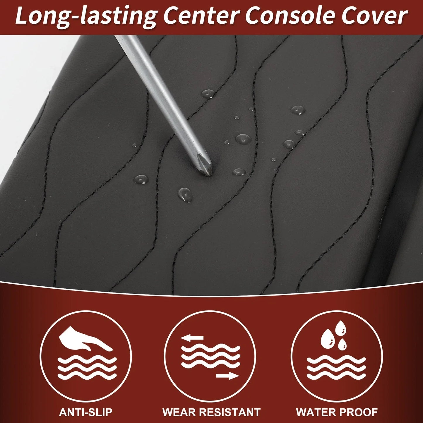 Center Console Cover Napapi PVC Armrest Cushion for BMW X5 G05 (2019 - 2025)