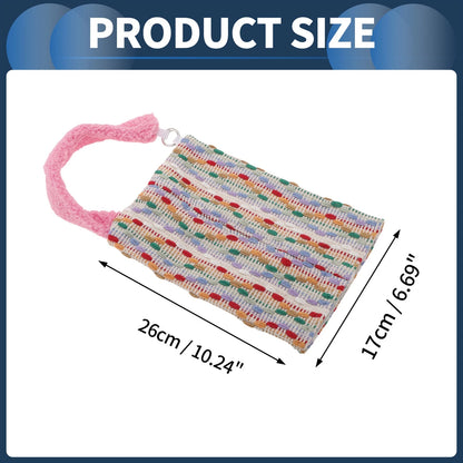 Tissue Holder for Car - Jacquard Woven Plush Pink (10.24"x6.69"x1.18")