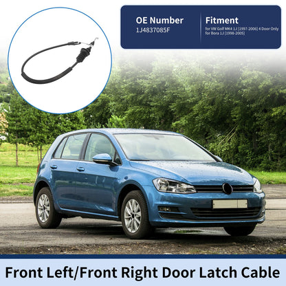 Door Latch Cable No. 1J4837085F for VW Golf MK4 (1997–2006) 4 Door Front