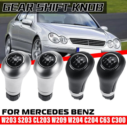 6-Speed Auto Gear Shift Knob Lever for Mercedes-Benz W203 S203 C204 C63 C300