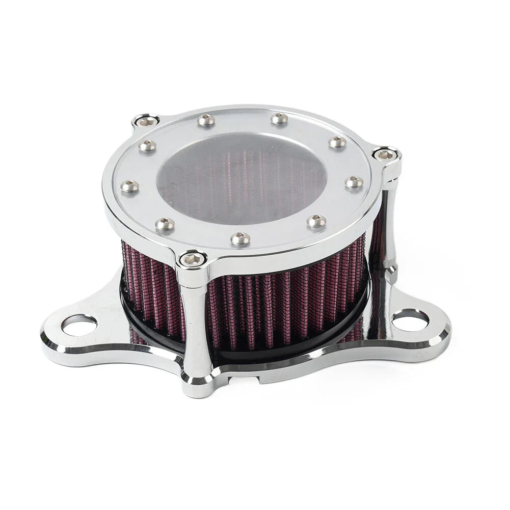 Red Air Cleaner Intake Filter Kit for Harley Sportster 1200 XL883 48 (1991-2021)