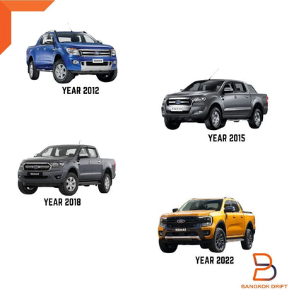 Stainless Chrome Door Sill Scuff Plates for Ford Ranger 2012-2024