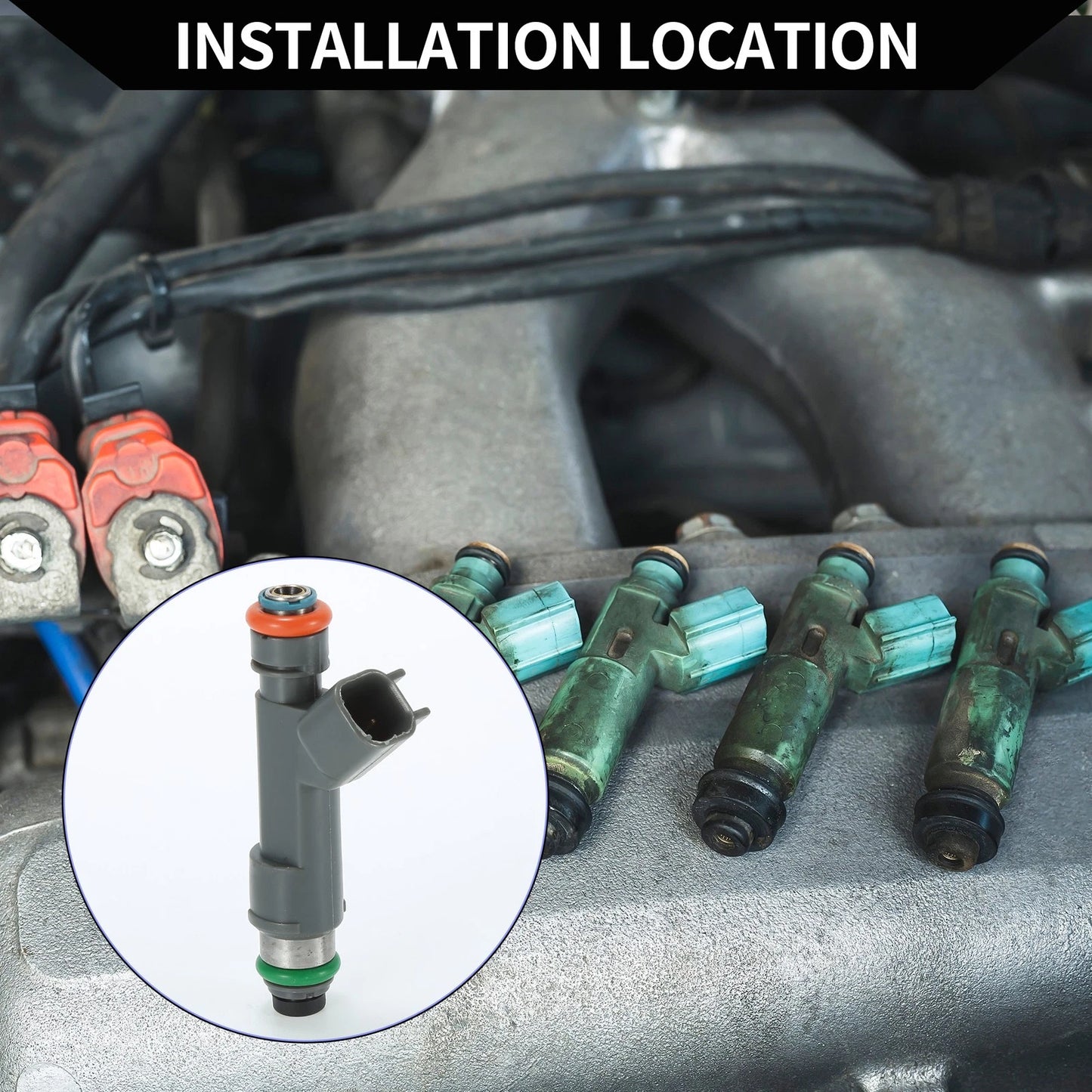 Fuel Injector No.12613163 for Chevrolet Malibu (2008–2012) 2.4L Gray