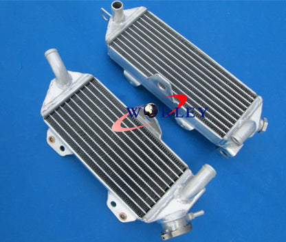 Aluminum Radiator & Red Silicone Hose for Kawasaki KX250 (1988-1989)